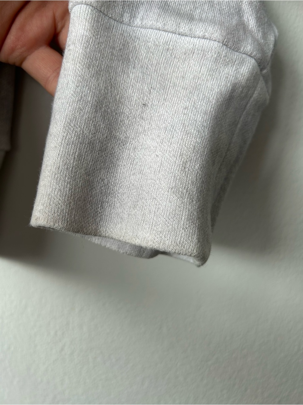 Avant Toi Light Gray Zip Cotton Hoodie - Picture 5 of 14
